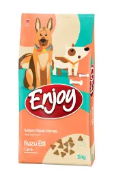 Enjoy Kuzulu Pirinçli Yetişkin Köpek Maması 15 Kg - ENJOY