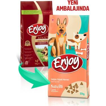 Enjoy Kuzulu Pirinçli Yetişkin Köpek Maması 15 Kg - 3