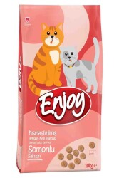 Enjoy Somonlu Kısırlaştırılmış Yetişkin Kedi Maması 10 kg - ENJOY