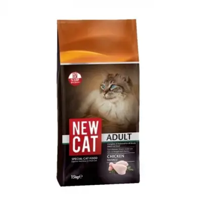 New Cat Tavuklu Yetişkin Kedi Maması 15 Kg - 1