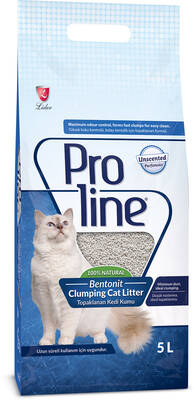 Proline Bentonit Parfümsüz Kedi Kumu 5 lt - 1