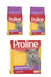 Proline Kuzu Etli & Pirinçli Yetişkin Kedi Maması 1.2 kg (3 adet) - PROLİNE