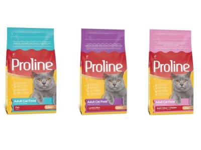 Proline Kuzu Etli,Renkli Taneli,Balıklı Kedi Maması 1.2 kg (3 Adet) - 1