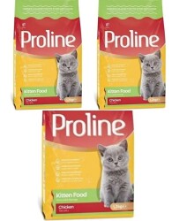 Proline Tavuklu Yavru Kedi Maması 1.2 kg (3 adet) - PROLİNE