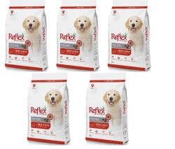 Reflex Biftekli ve Pirinçli Yavru Köpek Maması 3kg (5 Adet ) - REFLEX