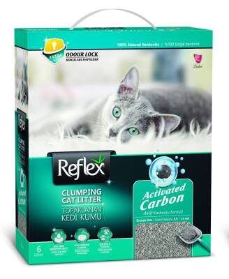 Reflex Aktif Karbonlu 6 lt Topaklanan Kedi Kumu - 3