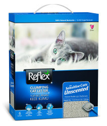 Reflex Sensitive Kokusuz 6 lt Topaklanan Kedi Kumu - REFLEX