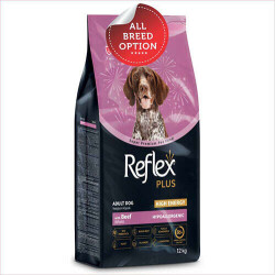 Reflex Plus High Energy Yüksek Aktiviteli Dana Etli Köpek Maması 12 Kg - REFLEX PLUS
