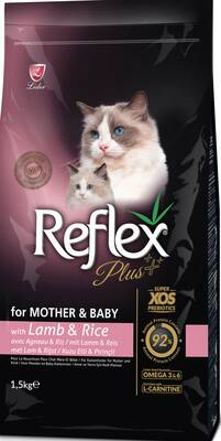 Reflex Plus Kuzu Etli Pirinçli Anne Ve Yavru İçin Kedi Maması 1,5 Kg - 2