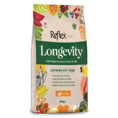 Reflex Plus Longevity Yavru Kedi Maması 800 Gr (3 Adet) - 1