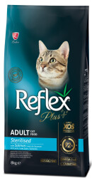 Reflex Plus Somonlu Kısırlaştırılmış Kedi Maması 8 kg. - REFLEX PLUS