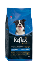 Reflex Plus Somonlu Orta Büyük Irk Yetişkin Köpek Maması 12 kg - REFLEX PLUS