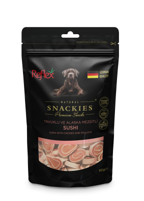 Reflex Snackies Tavuklu Ve Alaska Mezgitli Tahılsız Köpek Ödülü 90 Gr (16 Adet) - 1