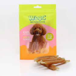 Wooc Tavuk Sargılı Kemik Köpek Ödülü 75 Gr (12 Adet) - 1